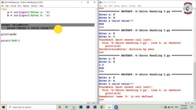 Error Handling 2 (python) - සිංහලෙන් смотреть онлайн