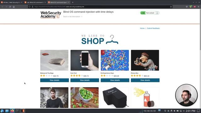 Burp Academy Labs - OS Command Injection смотреть онлайн