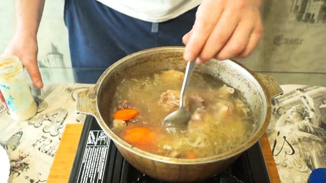 Шурпа из говядины в казане. Как приготовить шурпу. смотреть онлайн