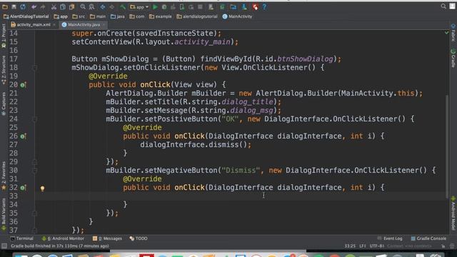 Android alertdialog example смотреть онлайн