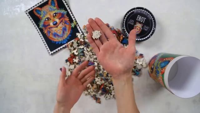 Деревянный пазл Енот - Dazzle Puzzle. Все детали разных форм смотреть онлайн