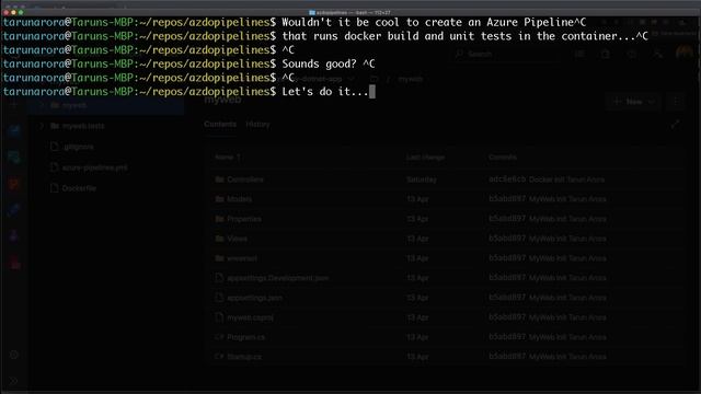 Run unit test inside docker container | CI/CD Docker using Azure pipeline | YAML | AzureDevOps смотреть онлайн