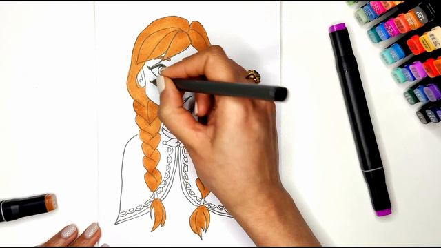 Anna From Frozen | Disney Princess #frozen #anna #disney #disneyjunior #waltdisneyworld #art #viral