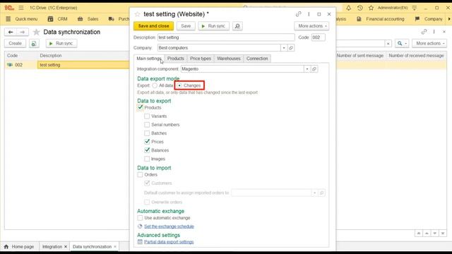 How to sync 1C:Drive with an e-commerce CMS смотреть онлайн