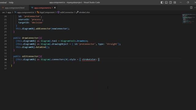 How to Add and Customize Connectors in the Angular Diagram Component смотреть онлайн