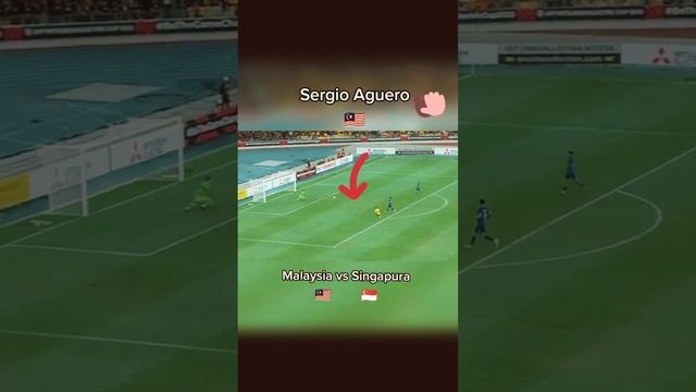 Gol Sergio Aguero Pada Piala AFF Malaysia Vs Singapura, 2/1/2023 #short #superthanks #pialaaff