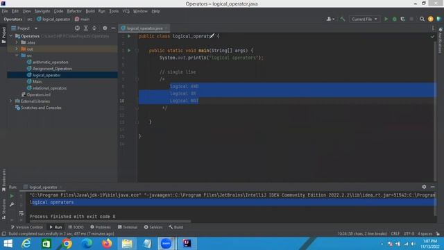 Java Logical Operators смотреть онлайн