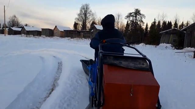 Мотобуксировщик "Помор".Ч.10 Обкатка.Модуль-толкач смотреть онлайн