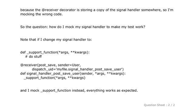 Django : How do I mock a django signal handler? смотреть онлайн