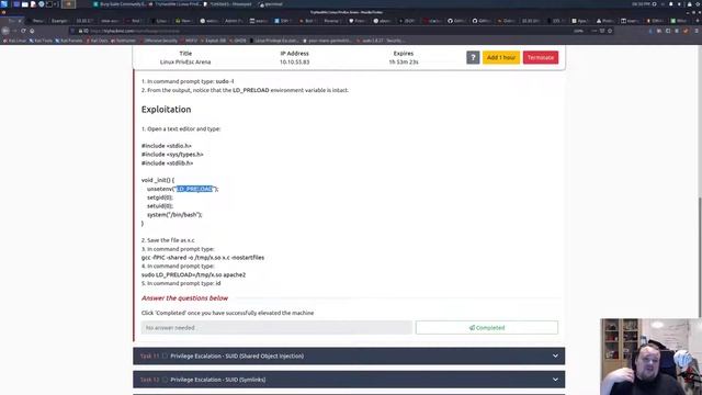 TryHackMe! Linux Privilege Escalation - Sudo (LD_PRELOAD) - OSCP Training смотреть онлайн