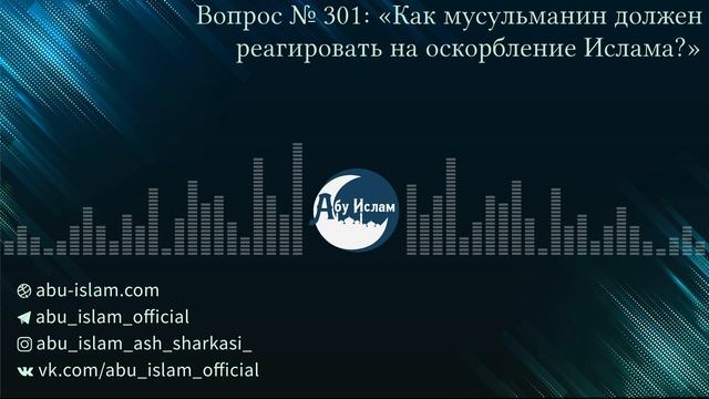 Как мусульманин должен реагировать на оскорбления Пророка ﷺ? — Абу Ислам аш-Шаркаси смотреть онлайн