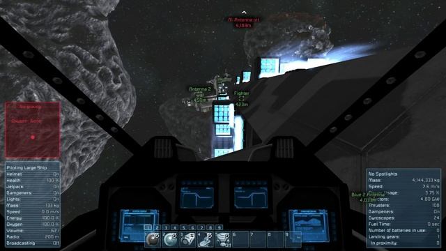 Space Engineers - MASS DRIVER (MAC) vs Station