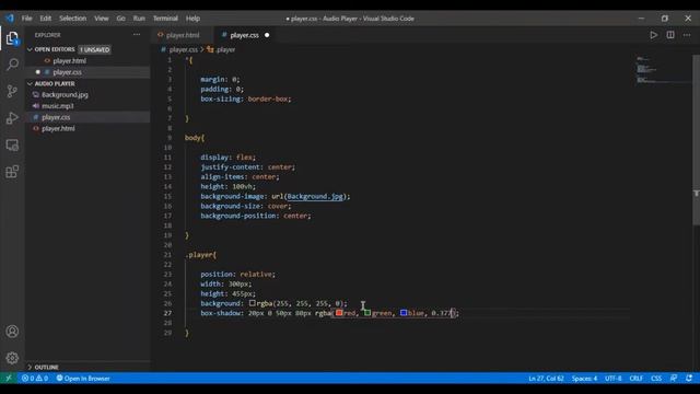 create a custom audio player using HTML and CSS смотреть онлайн