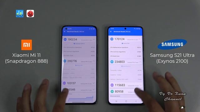 Snapdragon 888 vs Exynos 2100 | Xiaomi Mi 11 vs Samsung S21 Ultra | Geekbench 5, Antutu, 3DMark смотреть онлайн