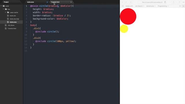 Sass Tutorial 5 - Mixin arguments everything you need to know смотреть онлайн