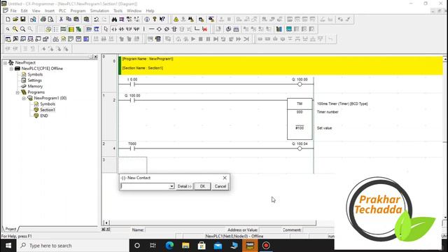 CX programmer, Omron Plc Program tutorial , Learn Timer instruction in 3 minutes, Timer Use Basic , смотреть онлайн