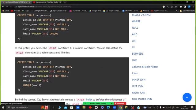sql server basics | integrity constraints | continued..... смотреть онлайн