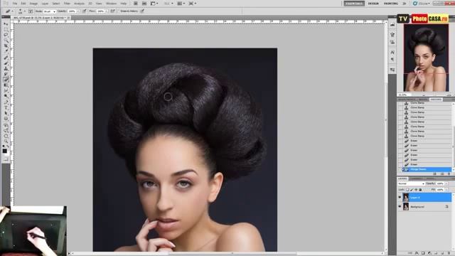 Урок Как ретушировать и обработать волосы в Photoshop смотреть онлайн