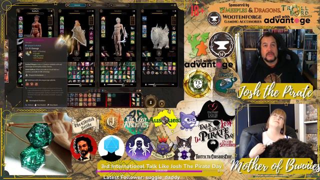International Talk Like Josh The Pirate Day vol.3 - Game 5: Baldur's Gate 3 Pants Run смотреть онлайн