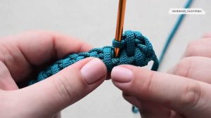 Вязаные ручки для сумки. Узор ротанг| ремешок для сумки крючком.