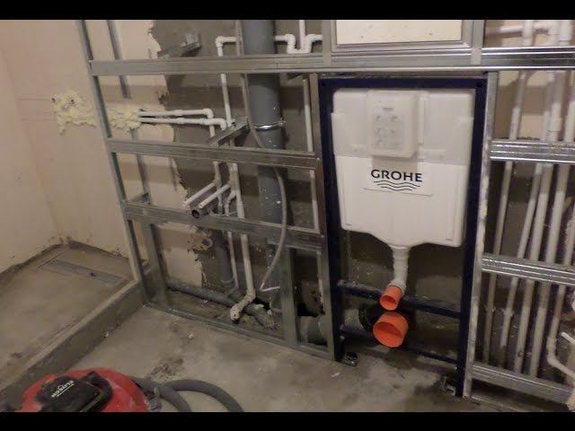 УСТАНОВКА инсталляции УНИТАЗА. КАК установить ПОДВЕСНОЙ унитаз #ИнсталляцияМонтаж смотреть онлайн