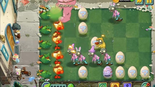 Plants Vs Zombies 2-The Springening Eggbreaker Pinata Party Mar-25 Walkthrough смотреть онлайн