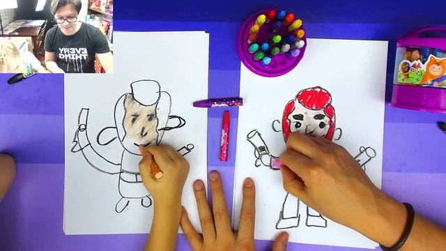 Brawl Stars мы рисуем ГЕРОЯ из игры - Папа рисует с сыном смотреть онлайн