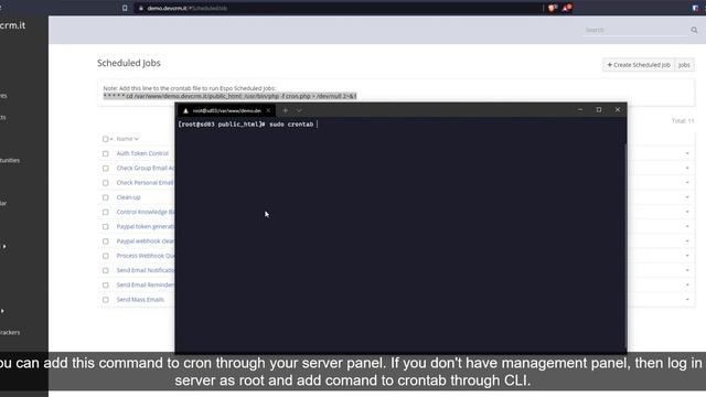 How to add EspoCRM to crontab on linux machine? смотреть онлайн