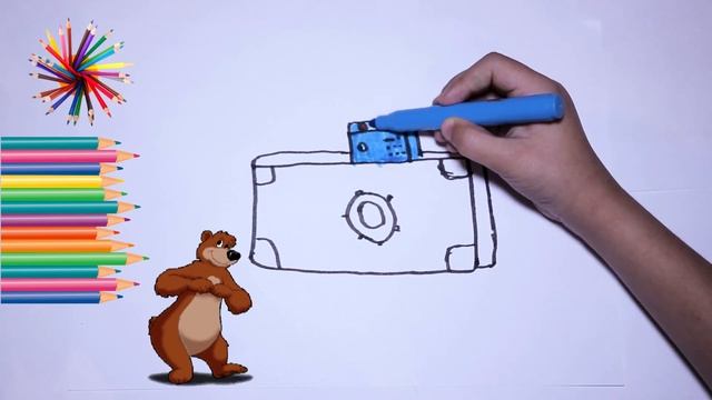 Drawing camera for kids/Рисуем фотоаппарат для детей смотреть онлайн