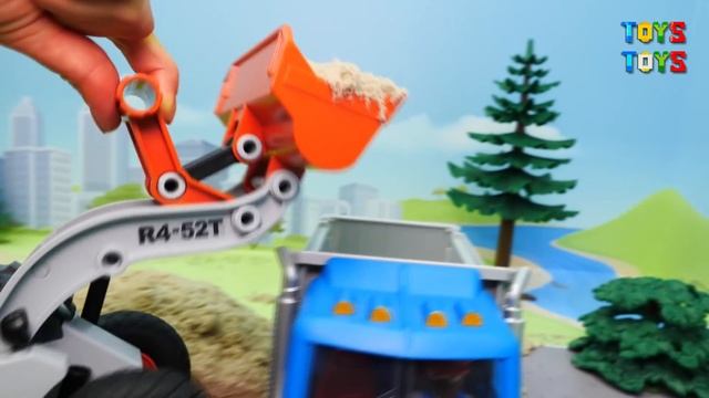 Пожарная и полицейская машина Эвакуатор Трактор Мусоровоз смотреть онлайн