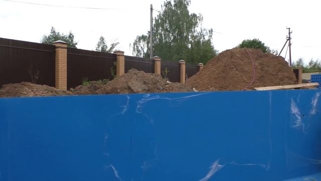 Строительство бассейна из полипропилена 8*4*1,5 м смотреть онлайн