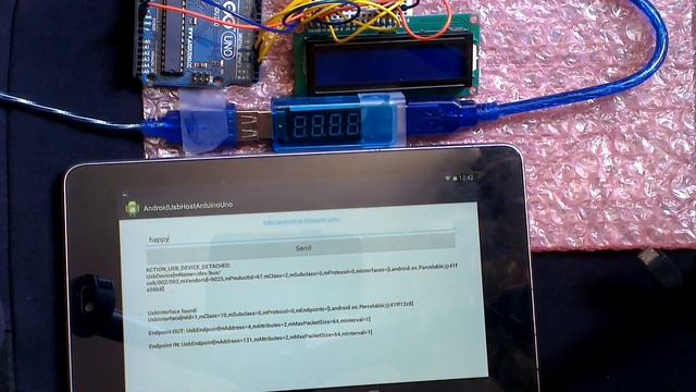 Send data from Android to Arduino Uno, in USB Host Mode смотреть онлайн