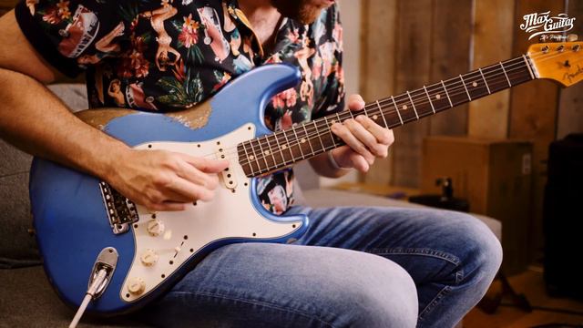 Fender Custom Shop 1960 Stratocaster Heavy Relic Lake Placid Blue смотреть онлайн