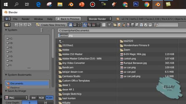 cara render blender jadi image PNG смотреть онлайн