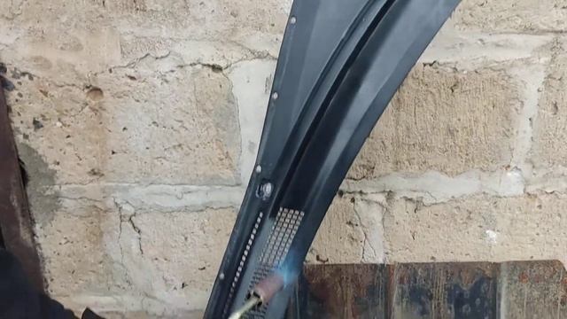 Чернение пластика газовой горелкой. Проверка известного лайфака. смотреть онлайн