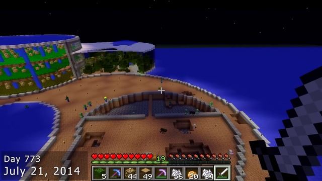 I Survived 10 YEARS in Minecraft Superflat [FULL MOVIE] смотреть онлайн