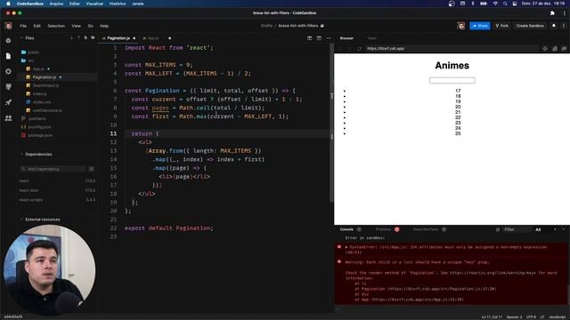 Como implementar uma paginação em ReactJS смотреть онлайн