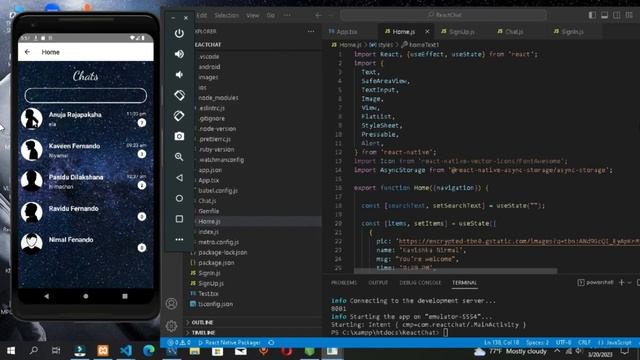 Kavishka Nirmal|React Native|React Chat|Home смотреть онлайн