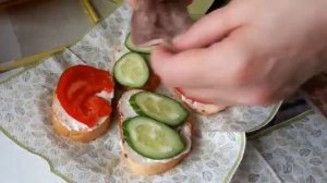 Бутерброды с Языком!Лёгкий ПЕРЕКУС!!! ТО ЧТО НУЖНО ДЛЯ НОВОГОДНИХ КАНИКУЛ!