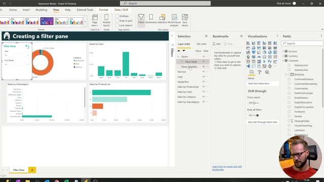Creating a Custom Filter Panel in Power BI смотреть онлайн