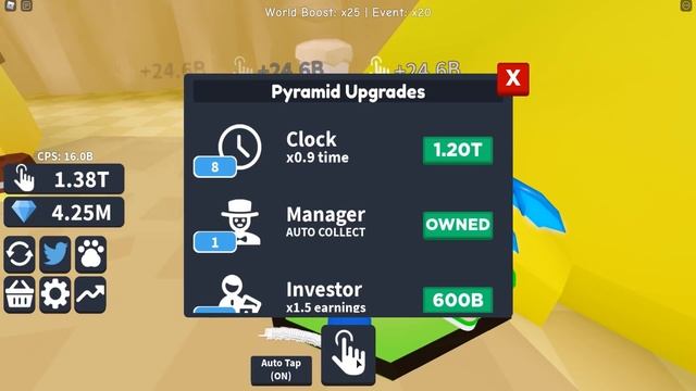 СТАЛ ТОПОВЫМ КЛИКЕРОМ ЗА 5 МИНУТ! 1,000,000,000,000 КЛИКОВ В СЕКУНДУ! ROBLOX Tapping Inc смотреть онлайн