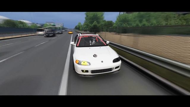 EXTREMELY FAST Honda Civic Vs Porsche 997 Turbo Street Racing! - Assetto Corsa | Moza R9 смотреть онлайн