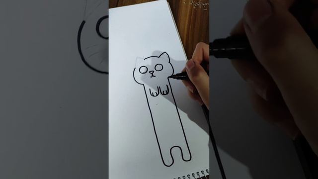 Как сделать простую закладку-котика? How to make a simple cat-bookmark? смотреть онлайн