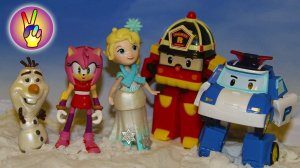 Озорные Снеговики Эльзы  Холодное Сердце. Мультик из игрушек