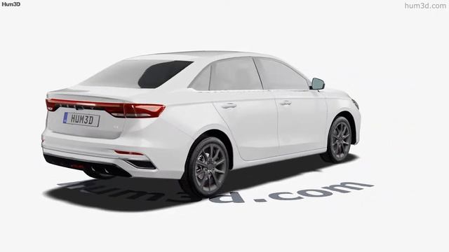 Geely Emgrand 2021 3D model by Hum3D.com смотреть онлайн