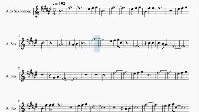 Alto Sax Sheet Music: How to play Goodbye To A World by Porter Robinson смотреть онлайн