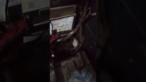 демонтаж печки на экскаваторе komatsu PC200-8