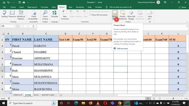 Protecting Excel Sheet, Workbook and Cell Ranges from editing (KINYARWANDA VERSION) смотреть онлайн