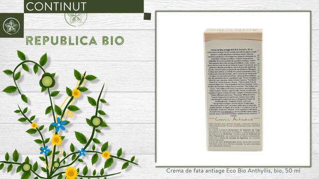 Crema de fata antiage Eco Bio Anthyllis, bio, 50 ml смотреть онлайн