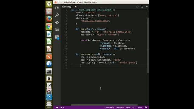 Scrapping in python using Scrapy and BeautifulSoup смотреть онлайн